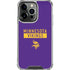 NFL Minnesota Vikings Purple Performance Series iPhone 16 Pro Max Clear Case
