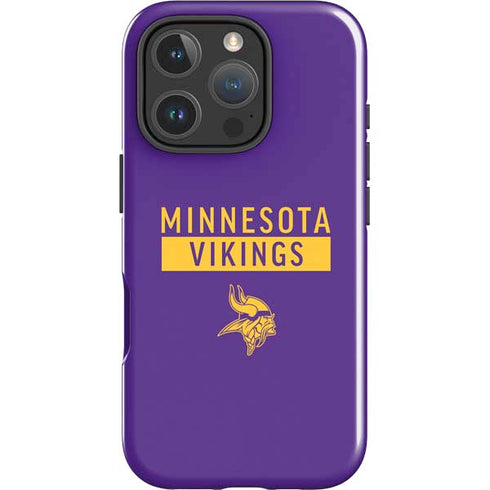 NFL Minnesota Vikings Purple Performance Series iPhone 16 Pro Max Impact Case