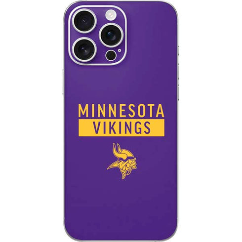 NFL Minnesota Vikings Purple Performance Series iPhone 16 Pro Max Skin