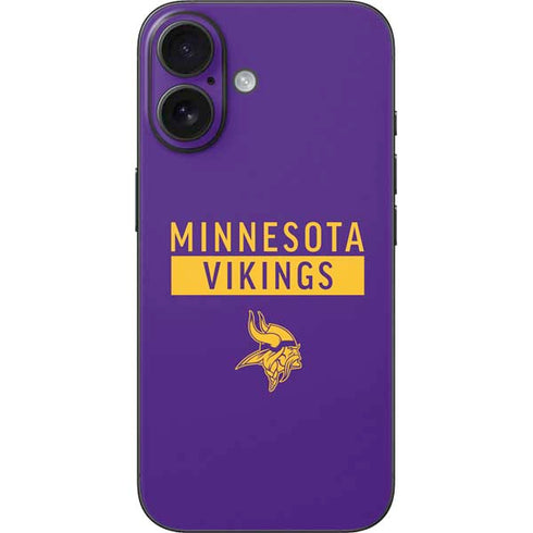 NFL Minnesota Vikings Purple Performance Series iPhone 16 Skin