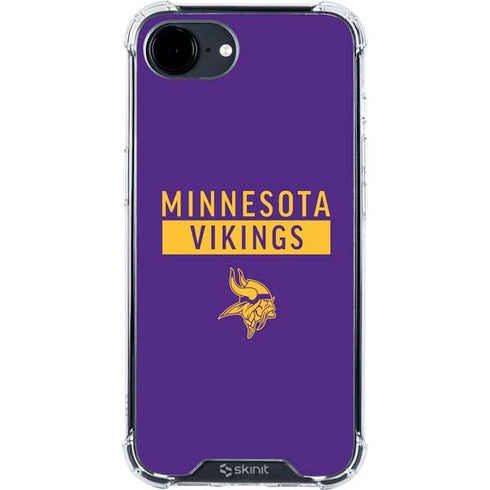 NFL Minnesota Vikings Purple Performance Series iPhone 16e Clear Case
