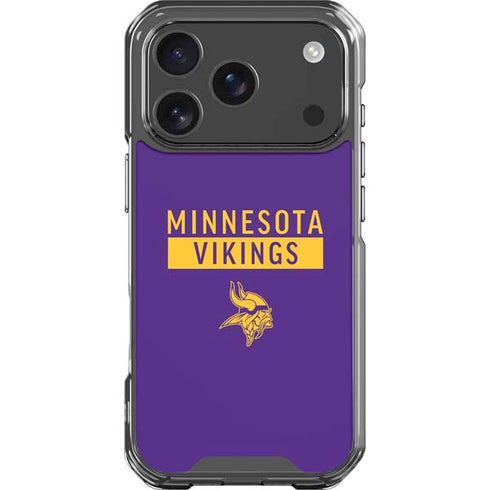 NFL Minnesota Vikings Purple Performance Series iPhone 18 Pro Clear Case