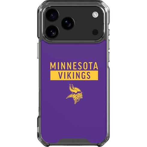 NFL Minnesota Vikings Purple Performance Series iPhone 18 Pro Max Clear Case
