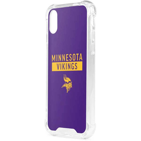 NFL Minnesota Vikings Purple Performance Series iPhone XS Clear Case
