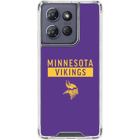 NFL Minnesota Vikings Purple Performance Series Moto G 5G (2025) Clear Case