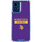 NFL Minnesota Vikings Purple Performance Series Moto G Play 4G (2024) Clear Case