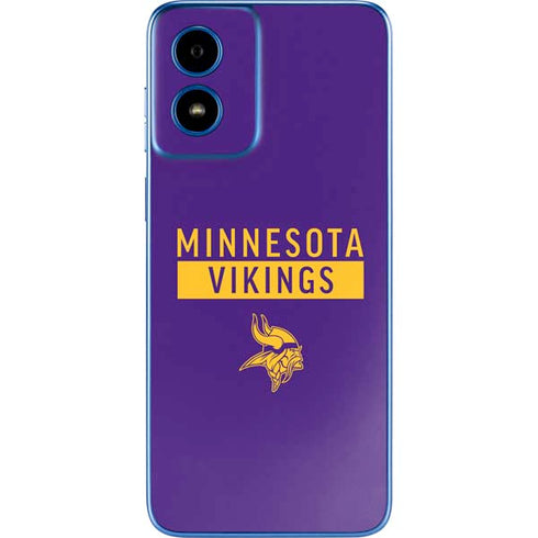 NFL Minnesota Vikings Purple Performance Series Moto G Play 4G (2024) Skin