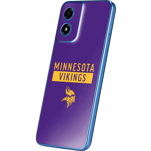 NFL Minnesota Vikings Purple Performance Series Moto G Play 4G (2024) Skin