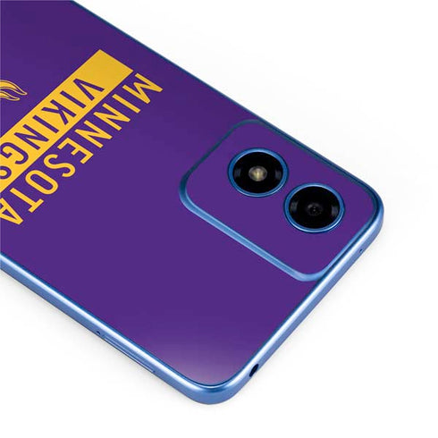 NFL Minnesota Vikings Purple Performance Series Moto G Play 4G (2024) Skin