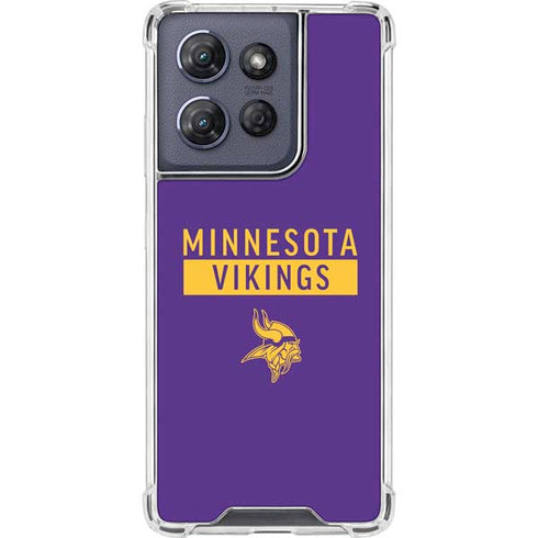 NFL Minnesota Vikings Purple Performance Series Moto G Play 5G (2025) Clear Case