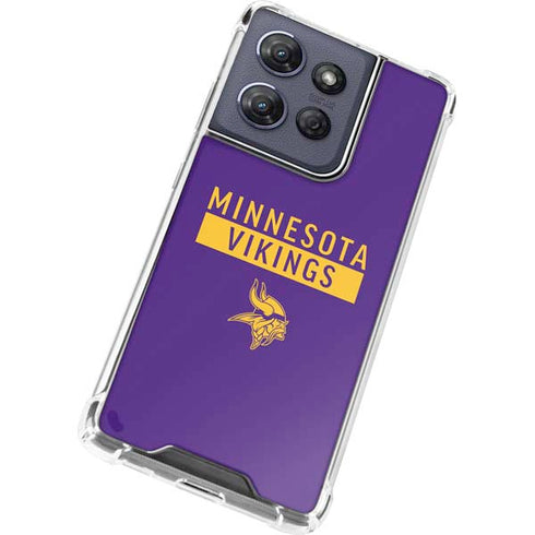 NFL Minnesota Vikings Purple Performance Series Moto G Power 5G (2025) Clear Case
