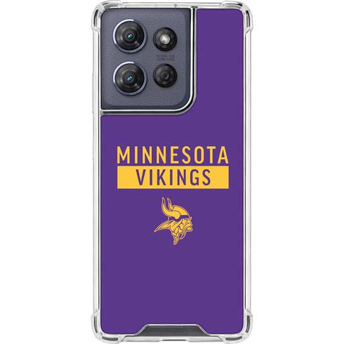 NFL Minnesota Vikings Purple Performance Series Moto G Stylus 5G (2025) Clear Case