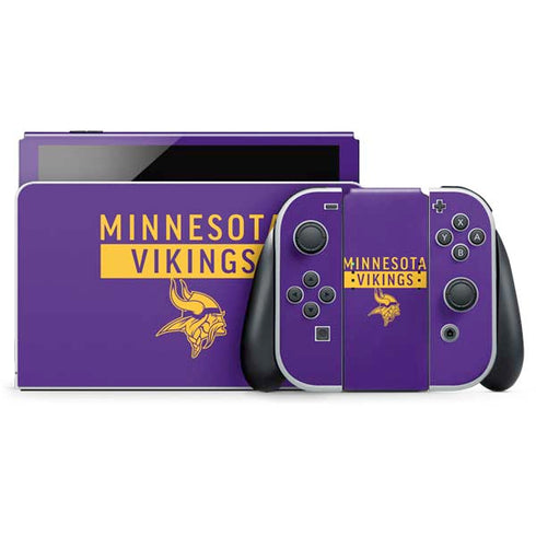 NFL Minnesota Vikings Purple Performance Series Nintendo Skins