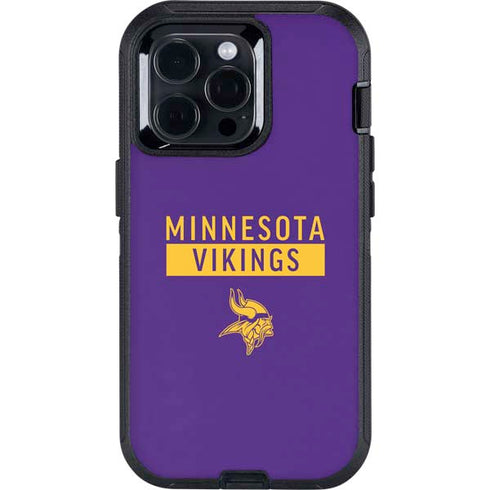 NFL Minnesota Vikings Purple Performance Series Otterbox Defender iPhone Skin