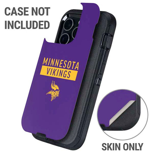 NFL Minnesota Vikings Purple Performance Series Otterbox Defender iPhone Skin