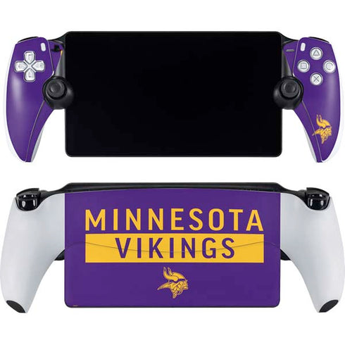 NFL Minnesota Vikings Purple Performance Series PlayStation Portal Remote Player Skin
