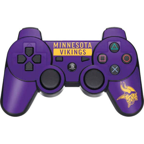 NFL Minnesota Vikings Purple Performance Series PS3 Dual Shock wireless controller Skin
