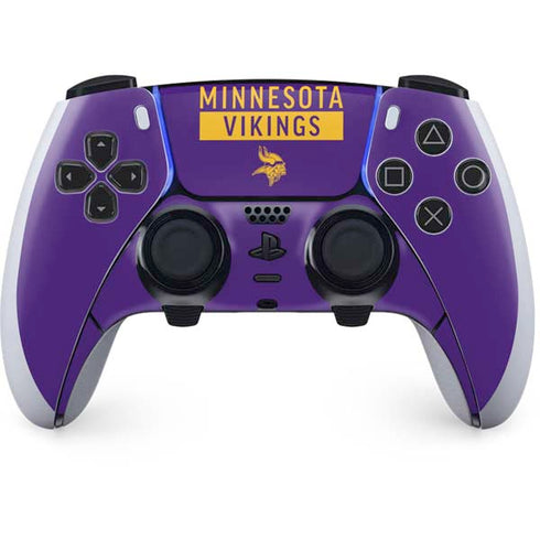 NFL Minnesota Vikings Purple Performance Series PS5 DualSense Edge Pro Controller Skin