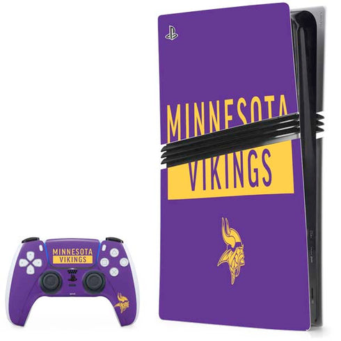 NFL Minnesota Vikings Purple Performance Series PlayStation PS5 Skins