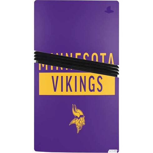 NFL Minnesota Vikings Purple Performance Series PS5 Pro Bundle Skin