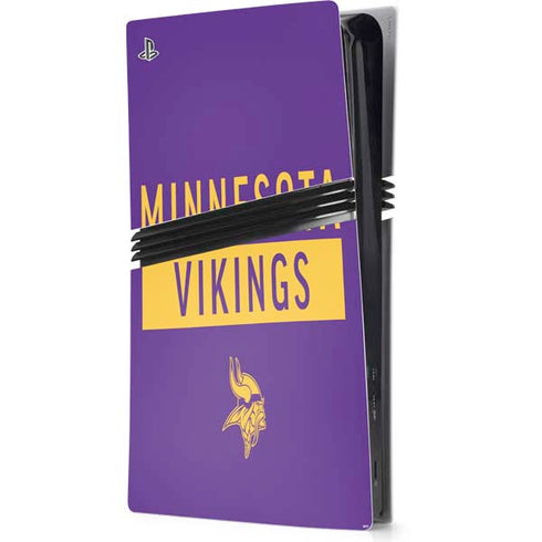 NFL Minnesota Vikings Purple Performance Series PS5 Pro Console Skin