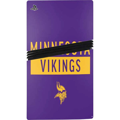 NFL Minnesota Vikings Purple Performance Series PS5 Pro Console Skin