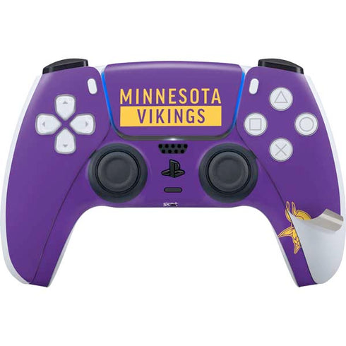 NFL Minnesota Vikings Purple Performance Series PS5 Pro Disk Bundle Skin