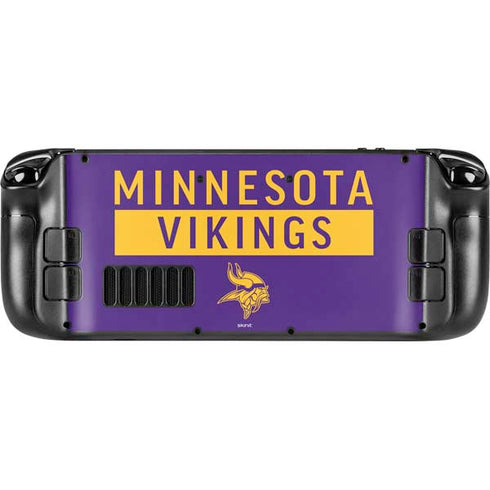 NFL Minnesota Vikings Purple Performance Series Steam Deck Handheld Gaming Computer Skin