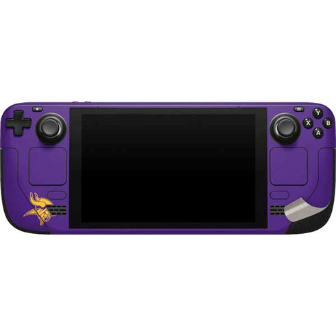 NFL Minnesota Vikings Purple Performance Series Steam Deck Handheld Gaming Computer Skin