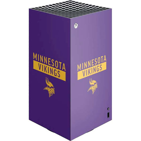 NFL Minnesota Vikings Purple Performance Series XBox Series X Digital Edition Console Skin