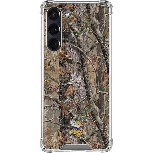 NFL Minnesota Vikings Realtree AP Camo Galaxy S24 FE Clear Case