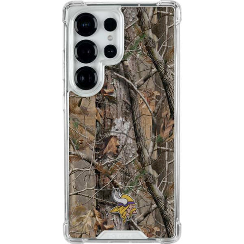 NFL Minnesota Vikings Realtree AP Camo Galaxy S25 Ultra Clear Case