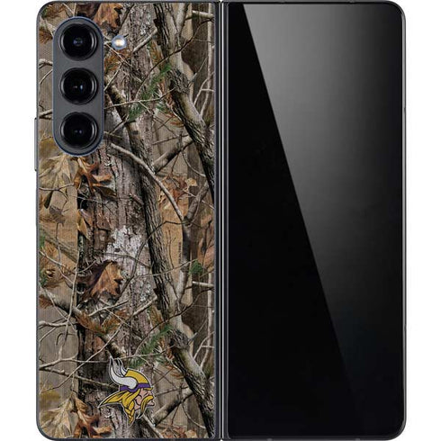 NFL Minnesota Vikings Realtree AP Camo Galaxy Z Fold5 5G Skin