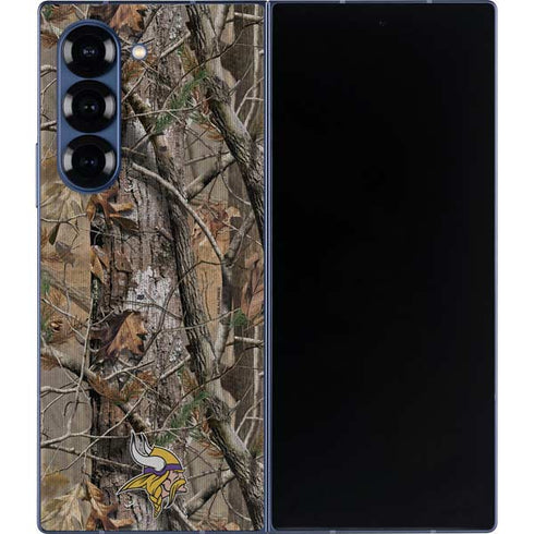 NFL Minnesota Vikings Realtree AP Camo Galaxy Z Fold6 Skin