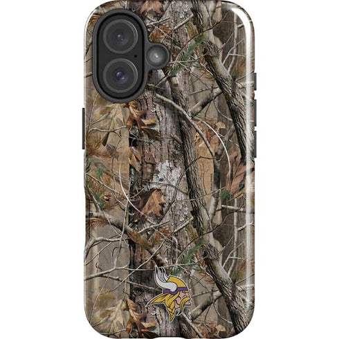 NFL Minnesota Vikings Realtree AP Camo iPhone 16 Magsafe Impact Case