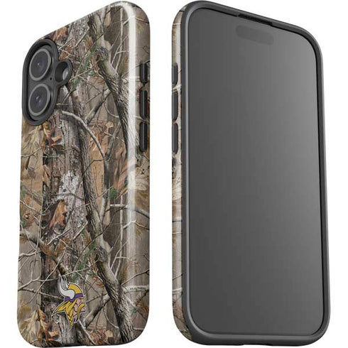 NFL Minnesota Vikings Realtree AP Camo iPhone 16 Plus Impact Case