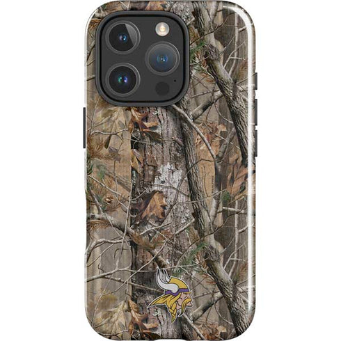 NFL Minnesota Vikings Realtree AP Camo iPhone 16 Pro Impact Case