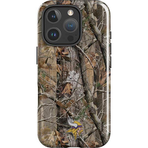 NFL Minnesota Vikings Realtree AP Camo iPhone 16 Pro Magsafe Impact Case