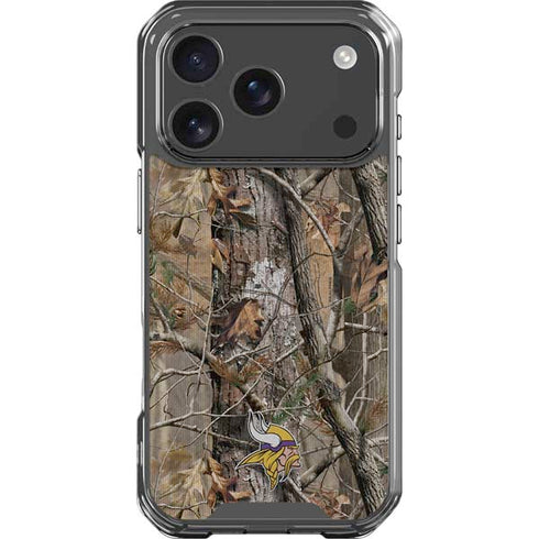 NFL Minnesota Vikings Realtree AP Camo iPhone 18 Pro Clear Case