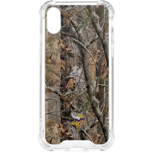 NFL Minnesota Vikings Realtree AP Camo iPhone XS Clear Case