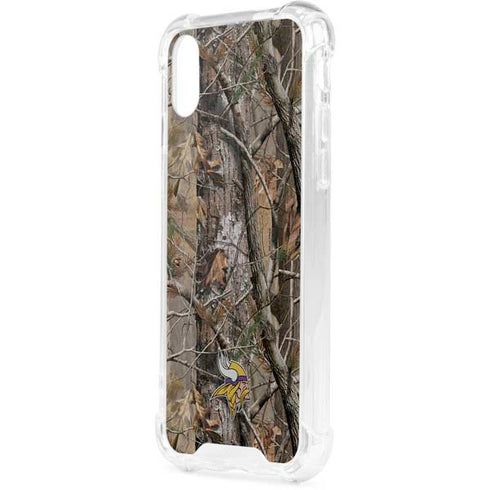 NFL Minnesota Vikings Realtree AP Camo iPhone XS Clear Case