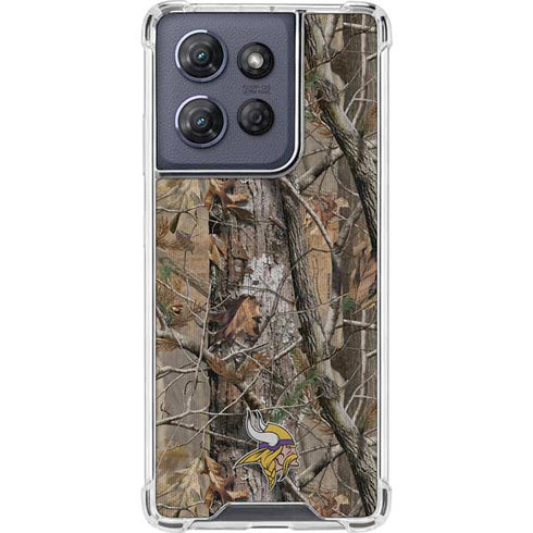 NFL Minnesota Vikings Realtree AP Camo Moto G 5G (2025) Clear Case