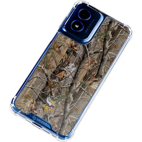 NFL Minnesota Vikings Realtree AP Camo Moto G 5G (2024) Clear Case