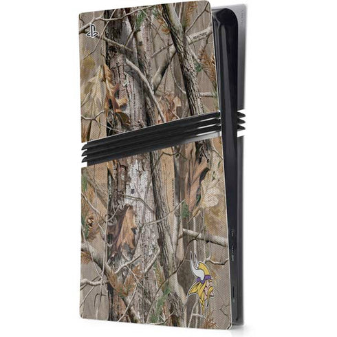 NFL Minnesota Vikings Realtree AP Camo PS5 Pro Console Skin