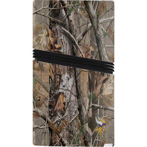 NFL Minnesota Vikings Realtree AP Camo PS5 Pro Console Skin