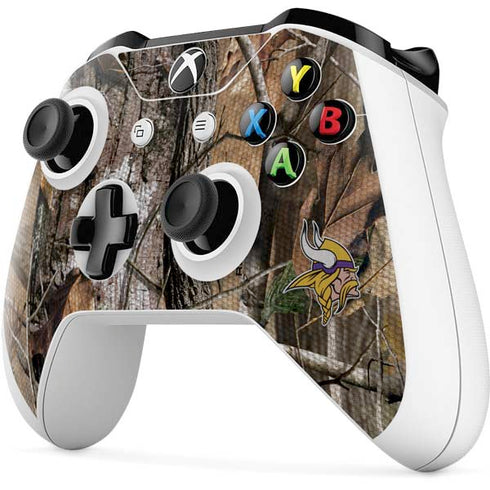 NFL Minnesota Vikings Realtree AP Camo Xbox One S All-Digital Edition Bundle Skin