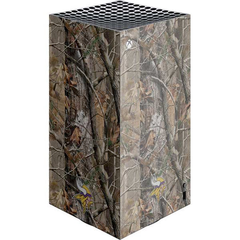 NFL Minnesota Vikings Realtree AP Camo XBox Series X Digital Edition Console Skin