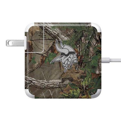 NFL Minnesota Vikings Realtree Xtra Green Camo 85W Power Adapter (15 and 17 inch MacBook Pro Charger) Skin