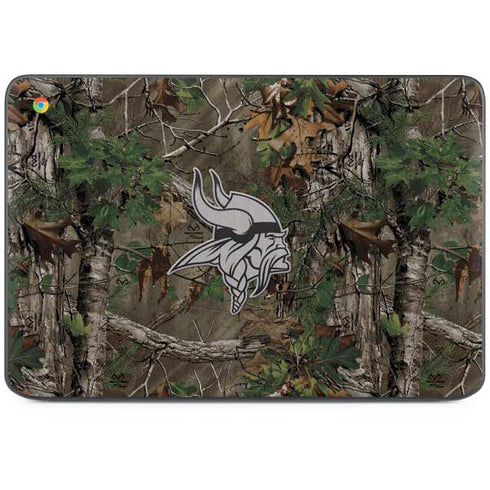 NFL Minnesota Vikings Realtree Xtra Green Camo HP Chromebook Skin
