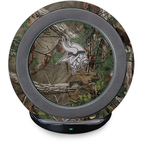NFL Minnesota Vikings Realtree Xtra Green Camo Fast Charge Wireless Charging Stand Skin